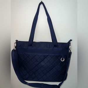 Travelon Anti-Theft RFID-Blocking Quilted Shoulder Tote Bag. EUC